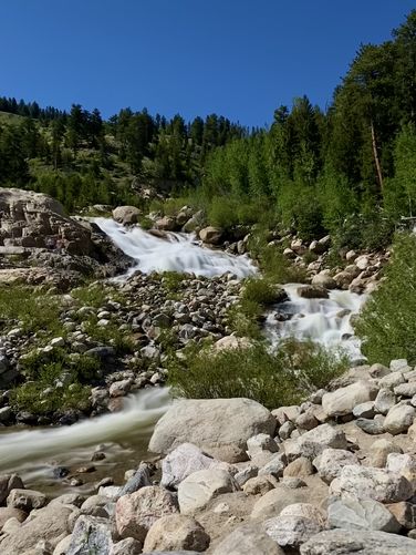 Alluvial Fan waterfall (approx. 40 feet tall)