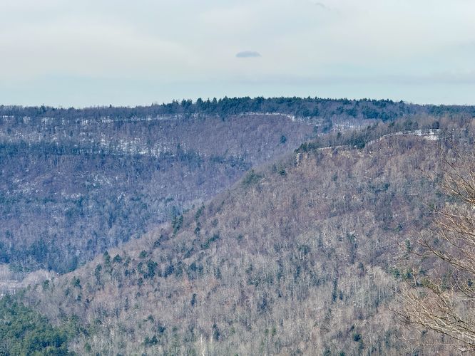 View of a nearby cliff (private)