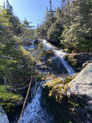 Multi-cascade waterfall - approx. 15-feet tall
