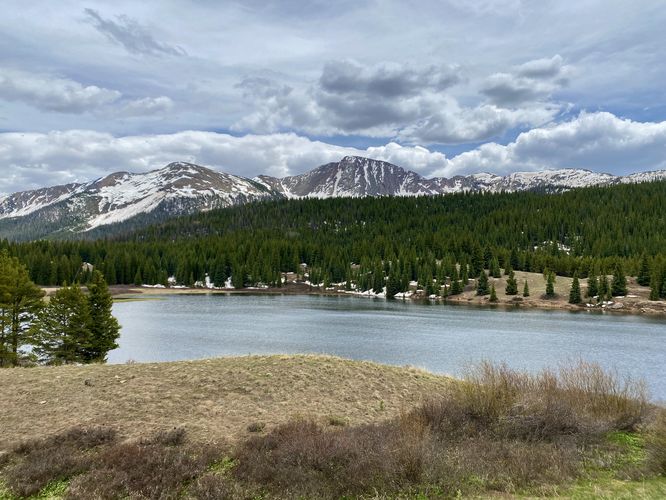 View of Snowdon Peak and Andrews Lake