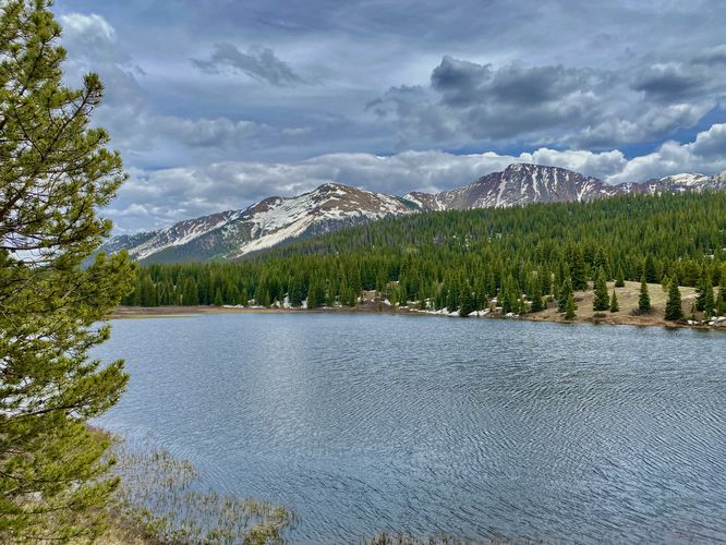 View of Snowdon Peak and Andrews Lake