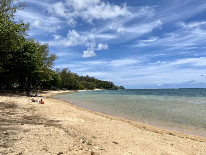 View of Anini Beach facing west