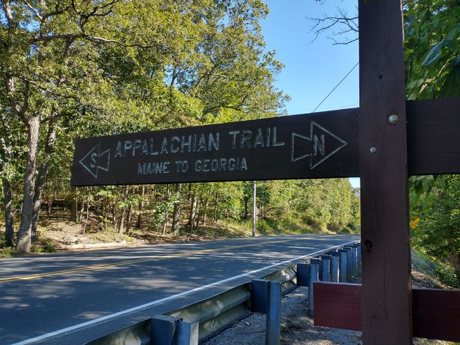 Trail signage near where we parked.