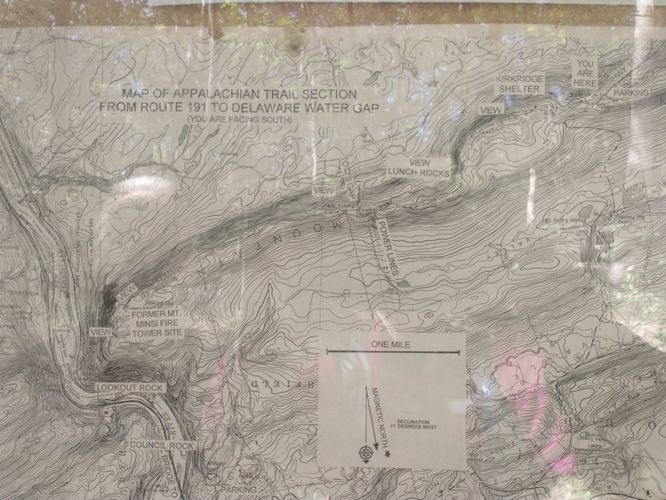 One of the posted maps at the Kiosk.