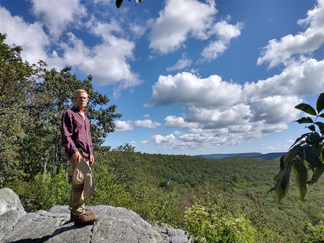 Randy at Lunch Rocks Overlook.