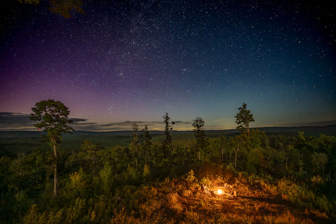 Faint Northern Lights