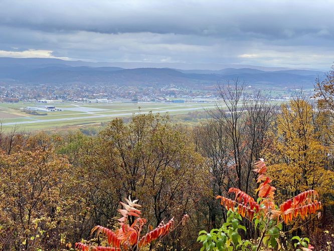 Bald Eagle Mountain Scenic Overlook - view into Montoursville