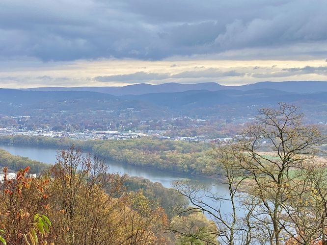 Bald Eagle Mountain Scenic Overlook - view into Williamsport