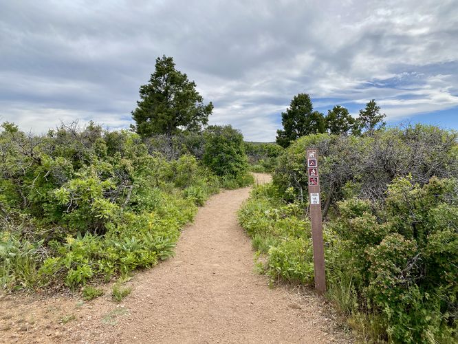Balanced Rock View trailhead sign