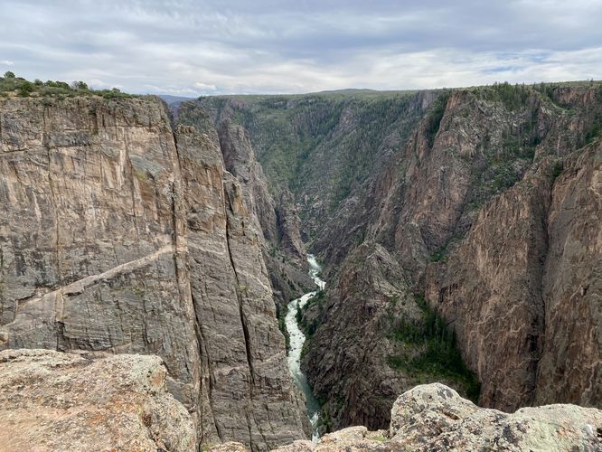 Eastward view into the Black Canyon from Balanced Rock View