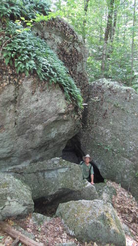 Immense boulders to explore along trail