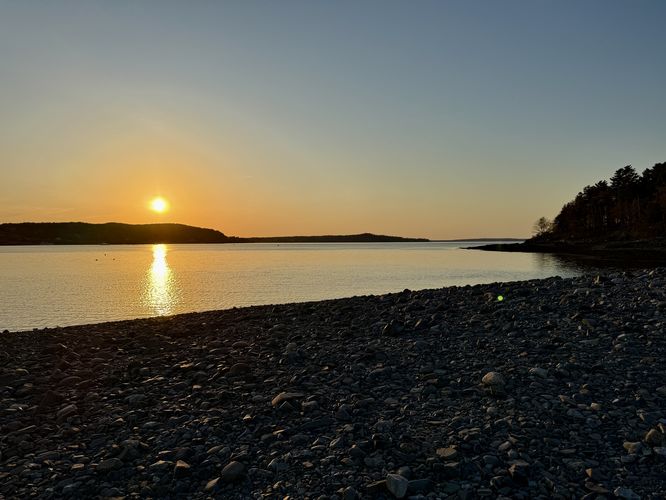 Sunset from the Bar Island Path