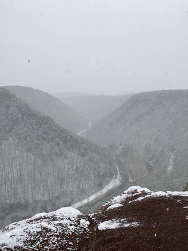 Picture 6 of Barbour Rock Trail first snowfall 2020