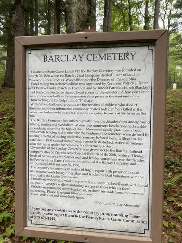 Barclay Cemetery information