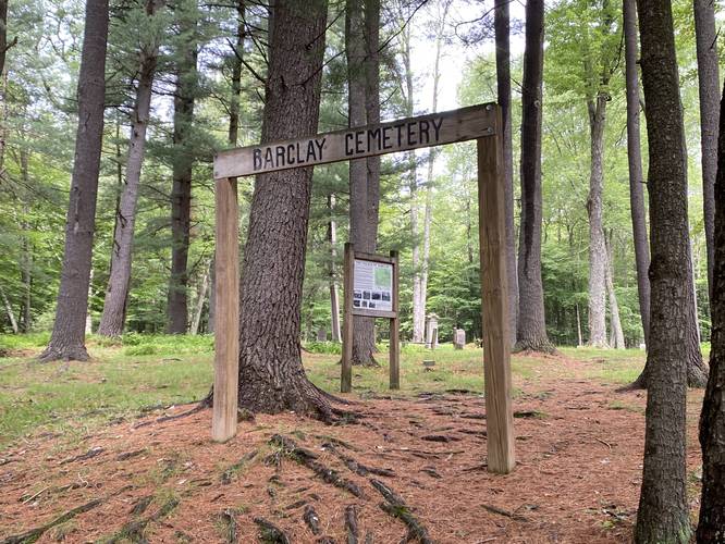 Entrance to Barclay Cemetery