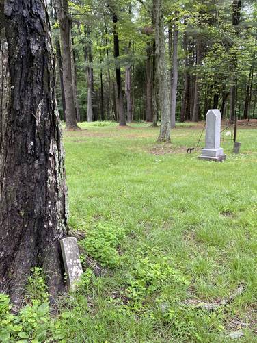 Old tombstones at Barclay Cemetery