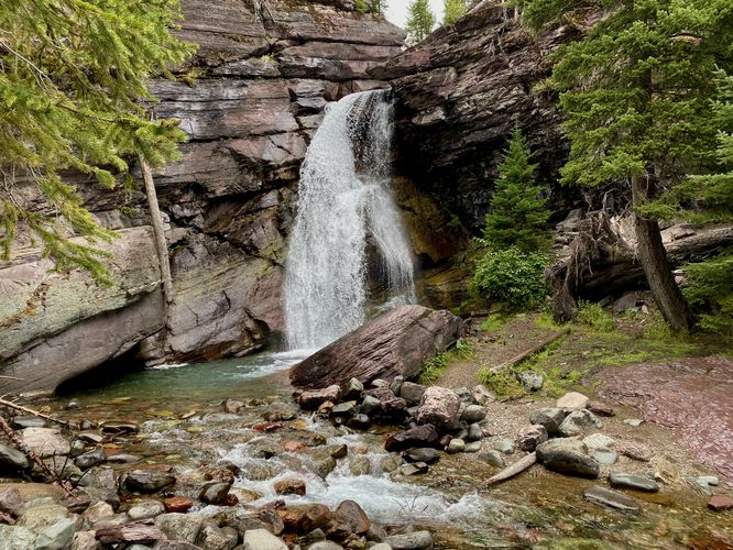 Default image for Baring Falls Hike, a 0.7-mile trail in Saint Mary, MT (US)