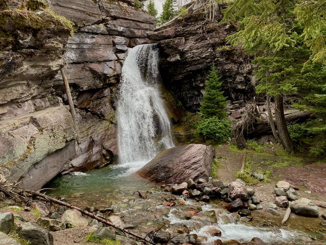 Baring Falls, approx. 25-feet tall