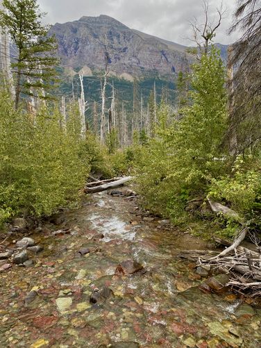 Colorful rocks in Baring Creek