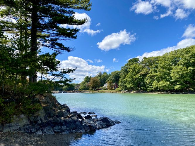 Turquoise waters of Barters Creek