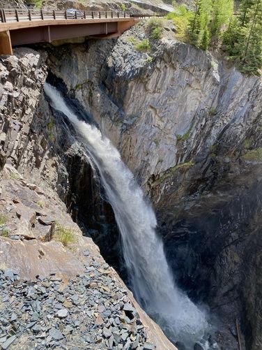 Bear Creek Falls (approx. 150-feet tall)