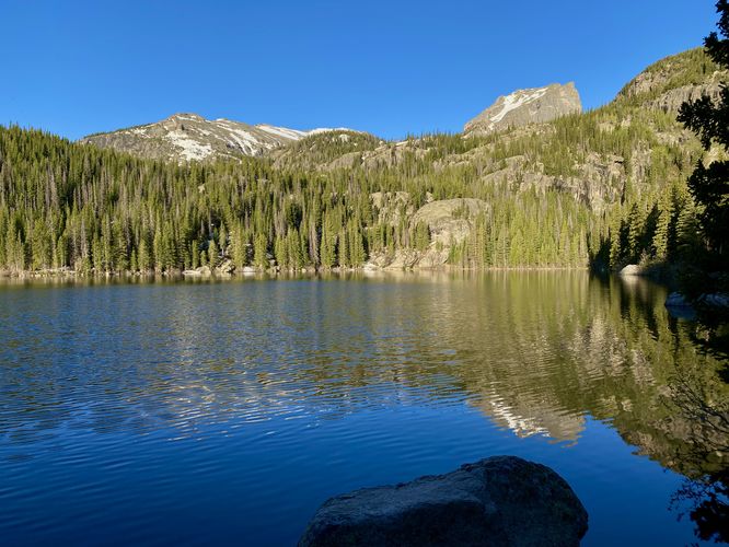 View of Bear Lake and Hallett Peak