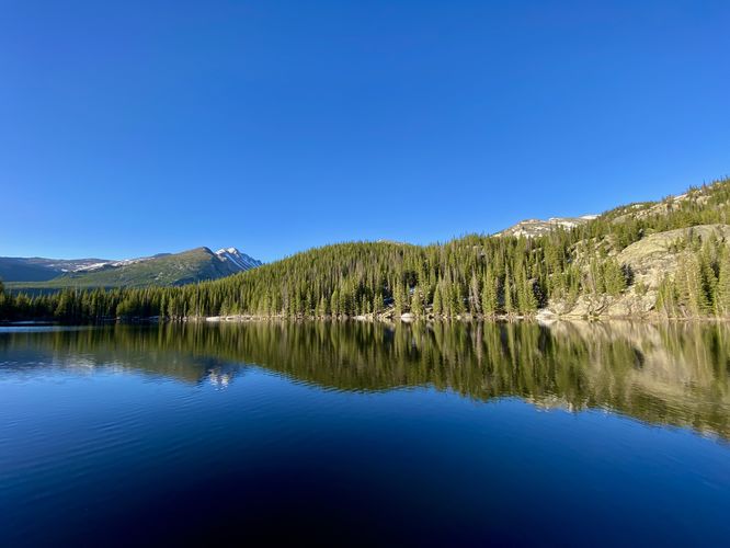 View of Bear Lake, Half Mountain, and Storm Peak