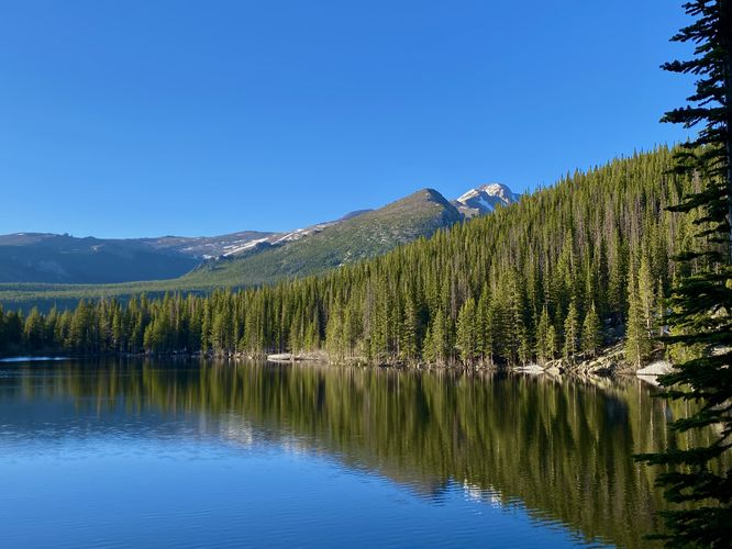 View of Bear Lake, Half Mountain, and Storm Peak
