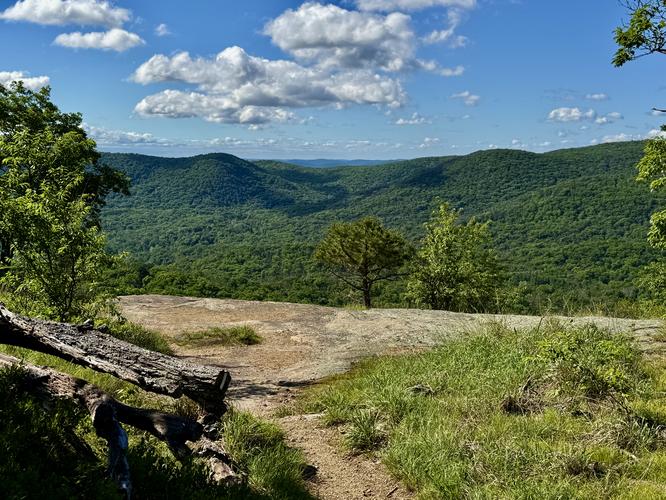 View of mountains that surround Bear Mountain