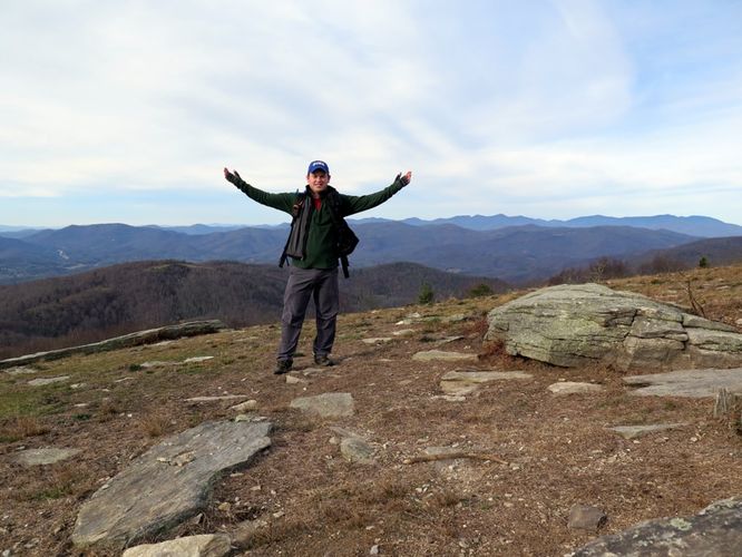 Picture 21 of Bearwallow Mtn and Blue RIdge Pastures Hike 122015