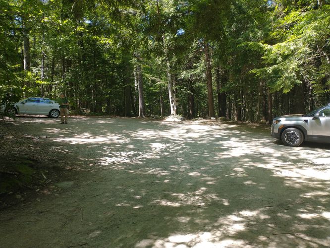Parking area at trailhead