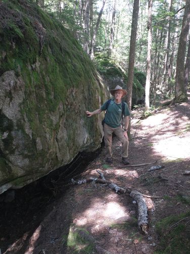 Cow Cave is a massive rock ledge