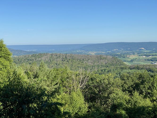 View of the Centre Hall valley from Bells Majestic View