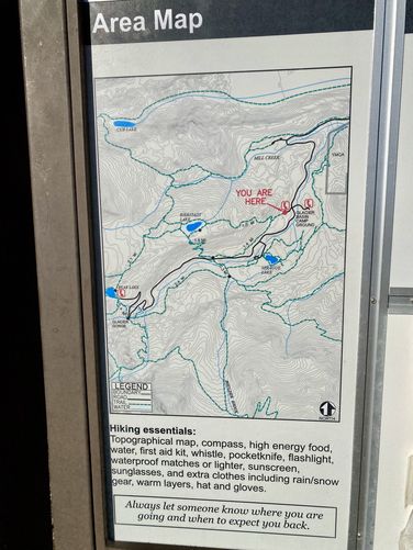 Bierstadt Lake trail area map