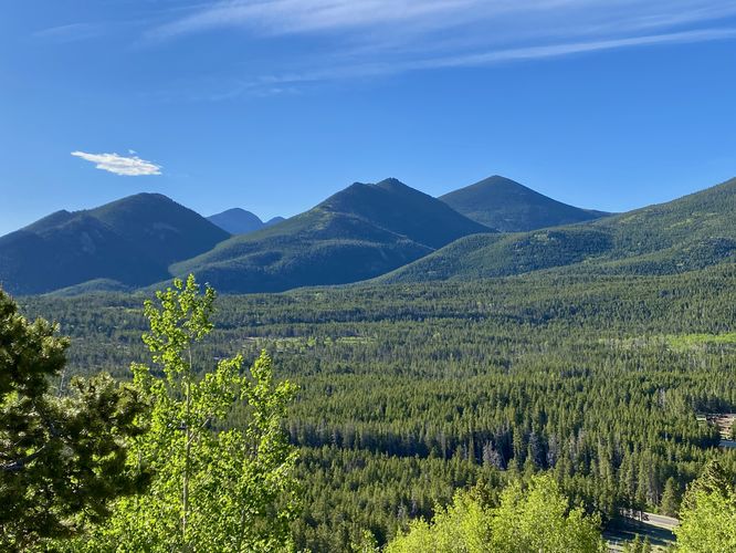 Mountain views from the trail