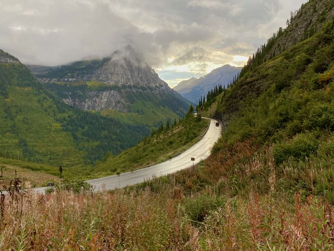 View toward Lake McDonald Valley from Big Bend