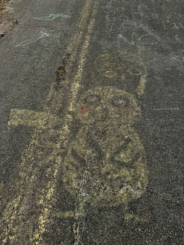 Fading Pikachu graffiti