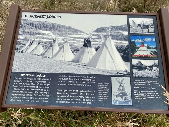 Blackfeet Lodges info kiosk