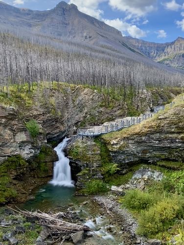 View of Blakiston Falls