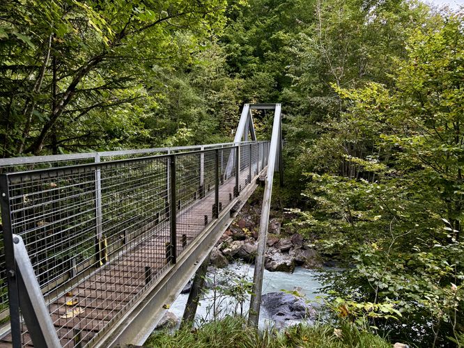 Bridge crosses the Kander River