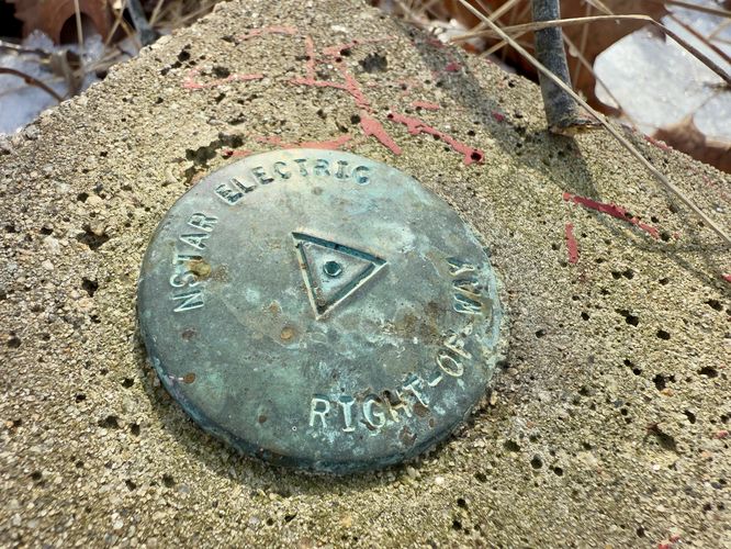 Survey marker (NSTAR Electric)