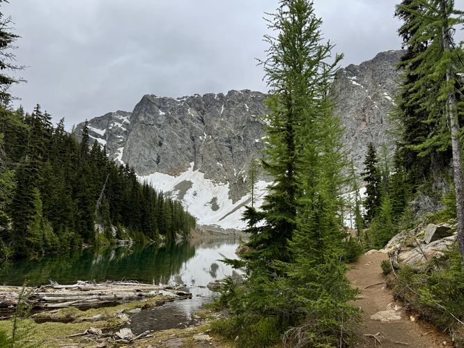 View of Blue Lake from the northern end