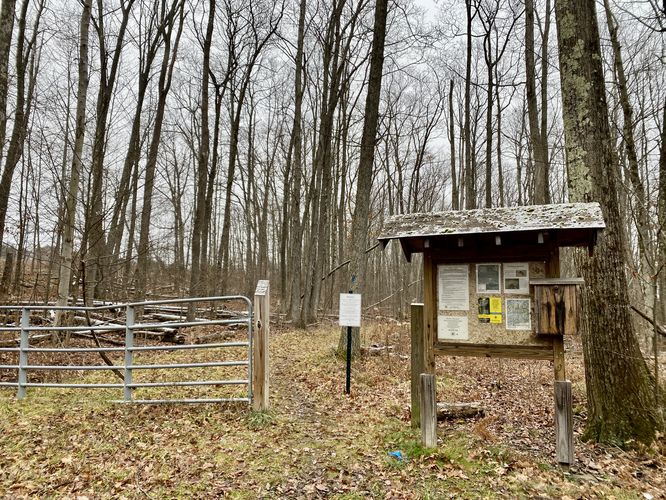 Plymouth Woods main trailhead