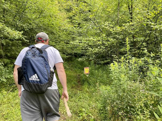 Trailhead to Bradford Falls