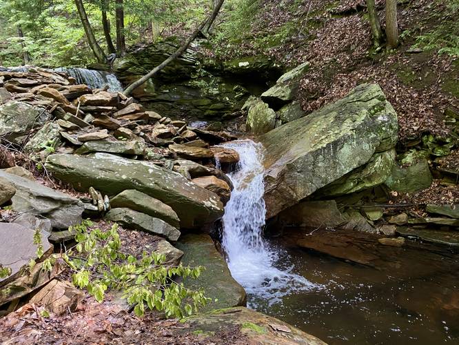 Waterfall, approx. 3-feet tall