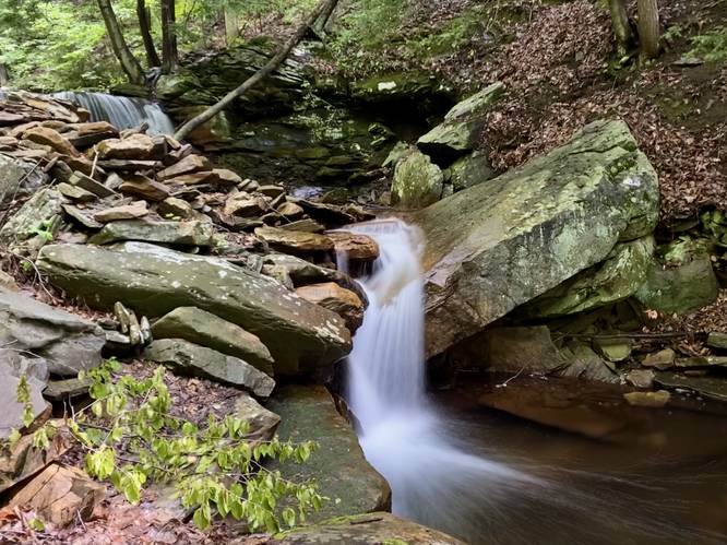 Waterfall, approx. 4-feet tall