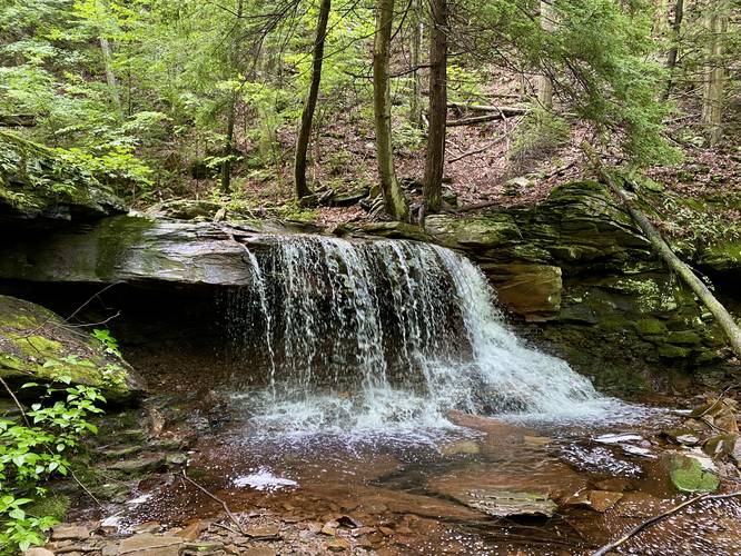 Waterfall, approx. 6-feet tall