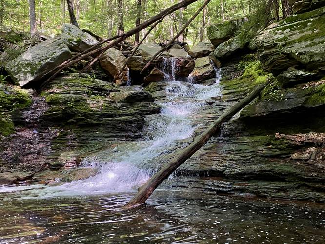 Waterfall, approx. 18-feet tall multi-teir