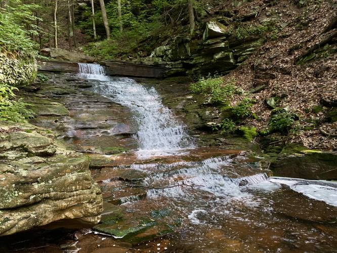 Waterfall, approx. 12-feet tall