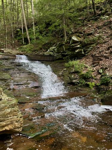 Waterfall, approx. 12-feet tall